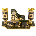 Настольный письменный набор из нефрита с ножом для бумаг в подарочной коробке Maecenas варинант исполнения - 1 | Loft Concept в Тюмени