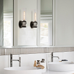 Бра для ванных комнат с прозрачным стеклянным плафоном в форме цилиндра Hinkley варинант исполнения - 8 | Loft Concept в Тюмени