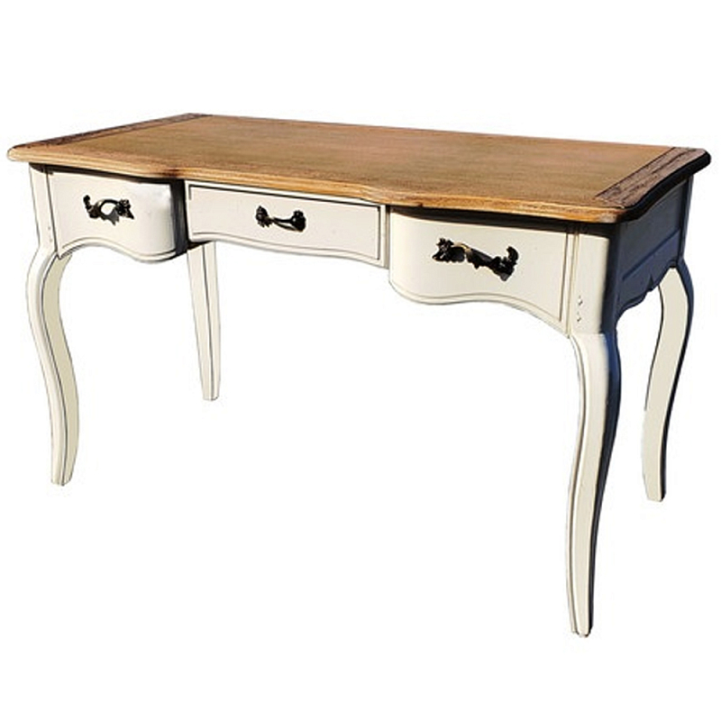 Письменный стол в стиле прованс Montmartre Provence Wooden White Desk Золотой дуб Белый Письменный стол в стиле прованс Montmartre Provence Wooden White Desk Золотой дуб Белый в Тюмени | Loft Concept