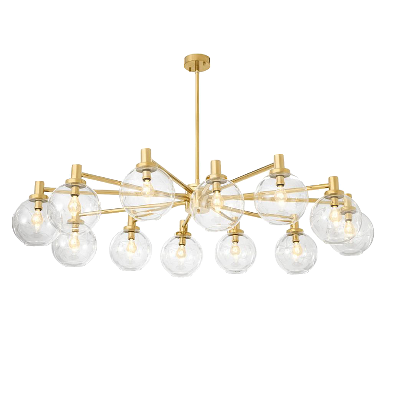 Люстра Chandelier Selva Золотой Прозрачное Стекло Люстра Chandelier Selva Золотой Прозрачное Стекло в Тюмени | Loft Concept