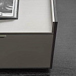 Дизайнерский комод серый с глянцевым фасадом Darren варинант исполнения - 1 | Loft Concept в Тюмени