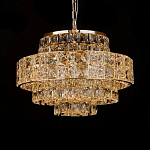 Люстра хрустальная в неоклассическом стиле на золотистом каркасе Majesty варинант исполнения - 3 | Loft Concept в Тюмени