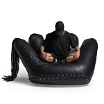 Дизайнерское кожаное кресло в форме руки Poltronova Joe Whip Armchair варинант исполнения - 8 | Loft Concept в Тюмени