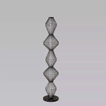 Торшер светодиодный с плетеным металлическим каркасом Metal Interweaving варинант исполнения - 4 | Loft Concept в Тюмени