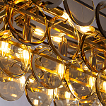Люстра с круглыми стеклянными подвесками Cardiel Amber Glass Chandelier варинант исполнения - 3 | Loft Concept в Тюмени