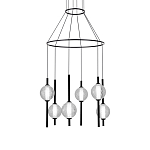 Люстра светодиодная с 6-ю сферическими стеклянными плафонами Splatter варинант исполнения - 2 | Loft Concept в Тюмени