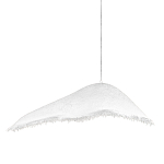 Подвесной светильник с асимметричным волнообразным абажуром и фактурной бахромой по краю Tactile Line варинант исполнения - 1 | Loft Concept в Тюмени