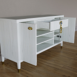 Комод-буфет Elsa Dreams White с открытыми полками   варинант исполнения - 6 | Loft Concept в Тюмени