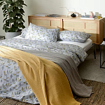 Постельное белье из сатина с рисунком 200х220 см Aurora Allure Sprout варинант исполнения - 3 | Loft Concept в Тюмени