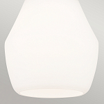 Подвесной светильник каплевидной формы с комбинированным плафоном из стали и белого матового стекла Kichler варинант исполнения - 5 | Loft Concept в Тюмени