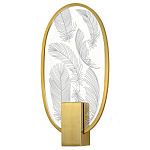 Бра с гравировкой на акриловом плафоне Gravyura Bronze варинант исполнения - 1 | Loft Concept в Тюмени