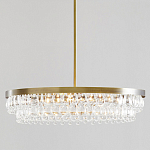 Люстра круглая с подвесками в форме стеклянных капель Glass Rain варинант исполнения - 1 | Loft Concept в Тюмени