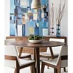 Обеденный стол круглый с изогнутыми ножками Godenza Round V Table варинант исполнения - 3 | Loft Concept в Тюмени