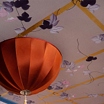 Обои ручная роспись Morning Glory Original colourway on shot slub silk варинант исполнения - 2 | Loft Concept в Тюмени