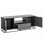 ТВ-тумба цвета графит с  2-мя дверцами и ящиком Strict Lines варинант исполнения - 3 | Loft Concept в Тюмени