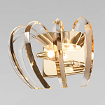 Бра золотого цвета с изогнутыми хрустальными элементами Radiant Ribbons варинант исполнения - 2 | Loft Concept в Тюмени