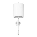 Бра с цилиндрическим тканевым абажуром и регулируемым спотом Pure Cylinder варинант исполнения - 6 | Loft Concept в Тюмени