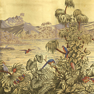 Обои ручная роспись Le Brésil Amarelo Deep Rich Gold