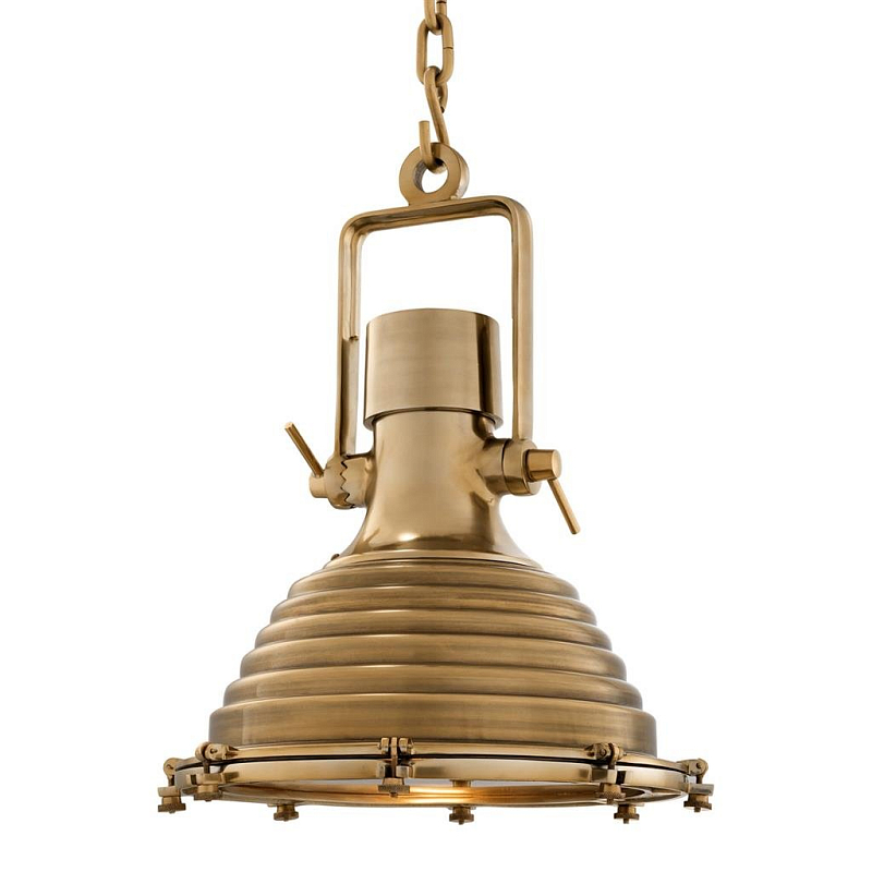 Люстра Lamp Maritime Brass Латунь Античная полированная Прозрачное Стекло в Тюмени | Loft Concept 