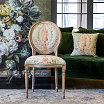 Стул из массива бука светло-зеленый с растительным орнаментом Raffael Angel Green Chair варинант исполнения - 7 | Loft Concept в Тюмени