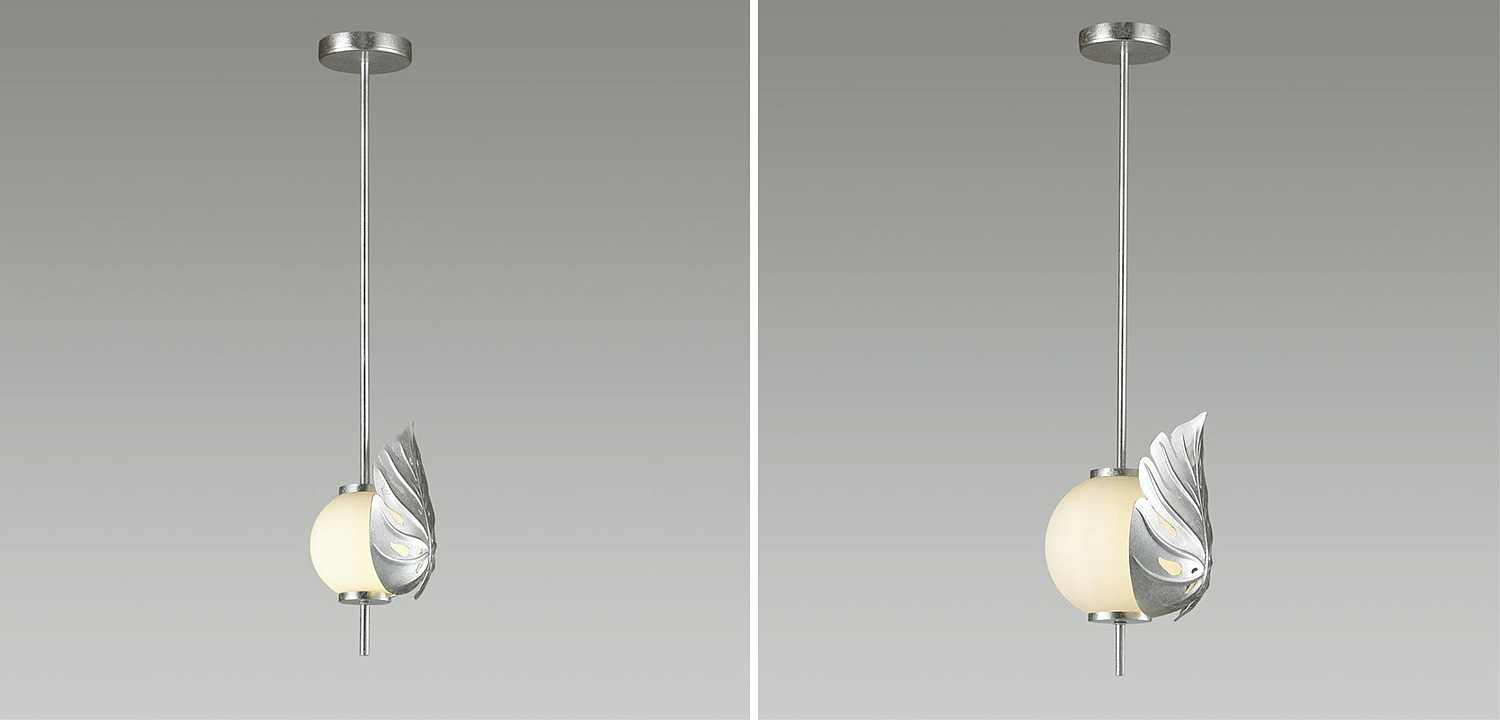 Подвесной светильник Silver Monstera Leaf Подвесной светильник Silver Monstera Leaf - Loft-Concept в Тюмени
