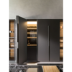 Кухонный гарнитур из дерева и камня с раздвижными дверцами OPERATING COLUMN 2.0 Dada Engenereed Kitchen варинант исполнения - 7 | Loft Concept в Тюмени