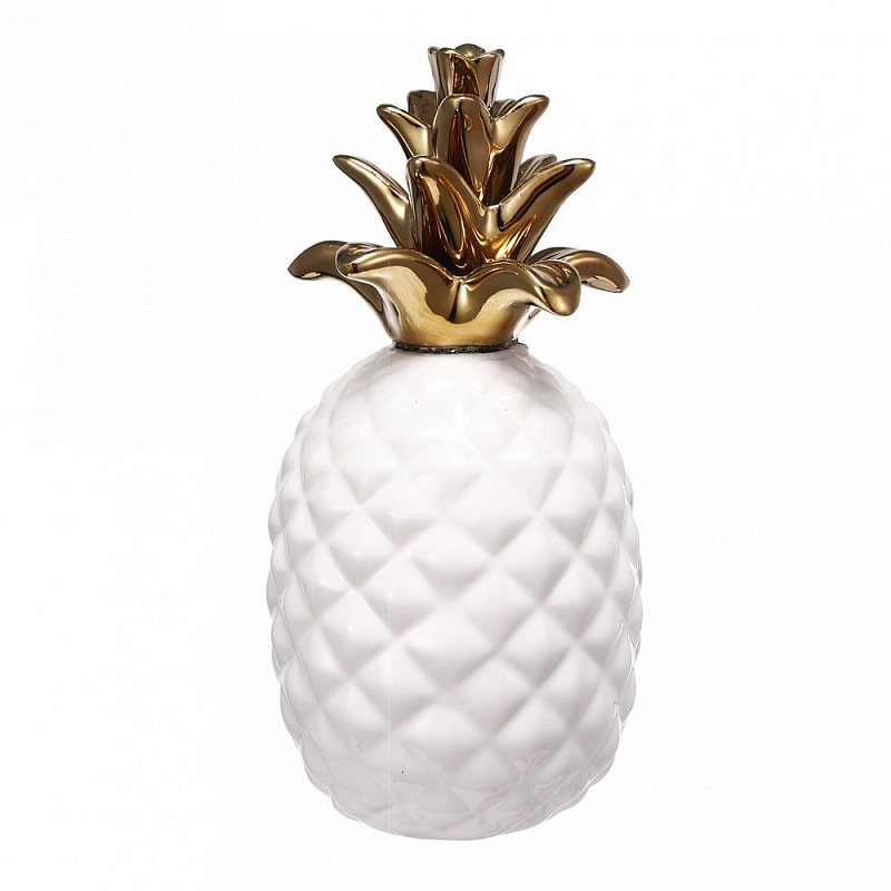 Аксессуар Pineapple White & Gold Белый Золотой Аксессуар Pineapple White & Gold Белый Золотой в Тюмени | Loft Concept