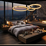 Люстра с 3-мя кольцами из натурального камня Minerals of Light варинант исполнения - 4 | Loft Concept в Тюмени