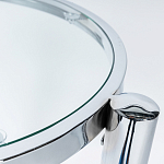 Приставной столик со стеклянной столешницей Deimos варинант исполнения - 2 | Loft Concept в Тюмени