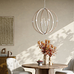 Подвесной светильник из дерева в форме сферы Eco Light варинант исполнения - 4 | Loft Concept в Тюмени