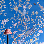 Обои ручная роспись Houghton Canton Blue варинант исполнения - 6 | Loft Concept в Тюмени