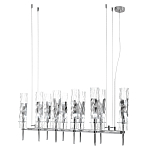 Люстра подвесная прямоугольная с 10-ю цилиндрическими плафонами LIAISON варинант исполнения - 4 | Loft Concept в Тюмени
