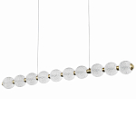 Подвесной линейный светодиодный светильник Crystal Globule Linear Hanging Lamp варинант исполнения - 1 | Loft Concept в Тюмени