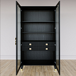 Дизайнерский шкаф витрина Elsa Dreams Black с 4-мя ящиками варинант исполнения - 5 | Loft Concept в Тюмени