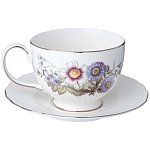 Чайный сервиз из фарфора с рисунком цветов на 6 персон 14 предметов Garden Whisper Porcelain Set  варинант исполнения - 3 | Loft Concept в Тюмени