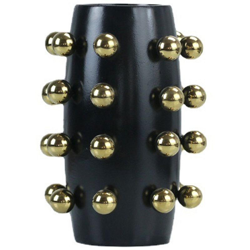 Ваза Molecule Vase Gold Black Черный Золотой Ваза Molecule Vase Gold Black Черный Золотой в Тюмени | Loft Concept
