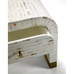 Тумбочка прикроватная Amo Bone Inlay Bedside Almond варинант исполнения - 2 | Loft Concept в Тюмени