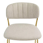 Стул барный широкой полукруглой спинкой на золотистых ножках Chair Smooth Shapes варинант исполнения - 4 | Loft Concept в Тюмени