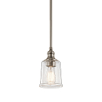 Подвесной светильник со стеклянным плафоном в форме колокола с эффектом пузырьков Kichler варинант исполнения - 1 | Loft Concept в Тюмени