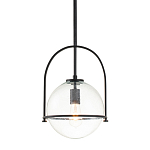 Подвесной светильник с прозрачным плафоном в форме шара в арочной подвеске Hinkley варинант исполнения - 1 | Loft Concept в Тюмени