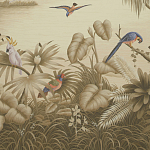 Обои ручная роспись Le Brésil Amarelo Sepia варинант исполнения - 1 | Loft Concept в Тюмени