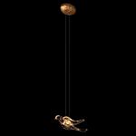 Подвесной светильник с прозрачной стеклянной птичкой Serip Voa варинант исполнения - 3 | Loft Concept в Тюмени