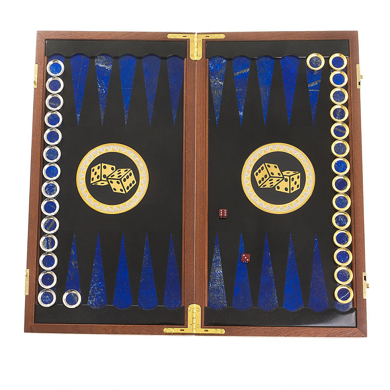 Нарды настольные из натурального камня лазурит и долерит Backgammon from Stone Мульти Нарды настольные из натурального камня лазурит и долерит Backgammon from Stone Мульти в Тюмени | Loft Concept