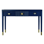 Дизайнерский Письменный стол Elsa Dreams Blue с тремя ящиками варинант исполнения - 5 | Loft Concept в Тюмени