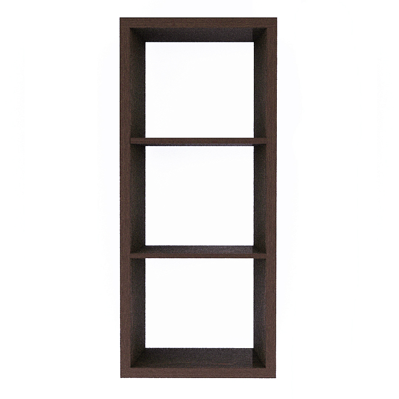 Полка-модуль для книг Primo длина 60 Темный дуб Древесина Черный в Тюмени | Loft Concept 