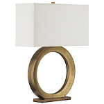 Настольная лампа с корпусом в форме кольца и прямоугольным абажуром French Ring варинант исполнения - 6 | Loft Concept в Тюмени