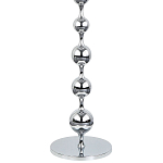 Торшер с плафонами из стеклянных шаров Pearls Suspension Chrome Floor Lamp варинант исполнения - 3 | Loft Concept в Тюмени