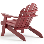 Уличное кресло из массива акации Adirondack Wooden Chair Red варинант исполнения - 6 | Loft Concept в Тюмени