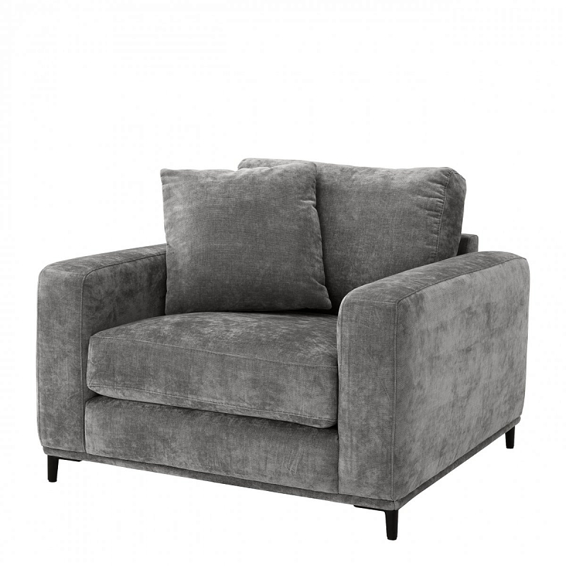 Кресло Eichholtz Chair Feraud Grey Серый Черный Кресло Eichholtz Chair Feraud Grey Серый Черный в Тюмени | Loft Concept