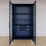 Дизайнерский шкаф витрина Elsa Dreams Blue с 4-мя ящиками варинант исполнения - 5 | Loft Concept в Тюмени